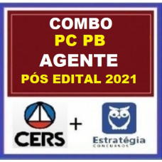 COMBO - AGENTE PCPB - PÓS EDITAL - POLÍCIA CIVIL DA PARAÍBA - PC PB - CERS + ESTRATÉGIA 2021.2