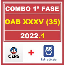 OAB 35 - MEGA COMBO - 1ª FASE XXXV (35) - METODOLOGIA 8 EM 1 -  CERS  + ESTRATÉGIA - PACOTE COMPLETO - 2022