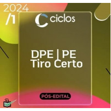 TIRO CERTO - PC PE - DELEGADO DE POLICIA CIVIL - PERNAMBUCO - PCPE - CICLOS - RETA FINAL - PÓS EDITAL - 2023/2024