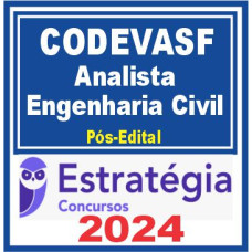 CODEVASF (Analista em Desenvolvimento Regional – Engenharia Civil) Pós Edital – Estratégia 2024