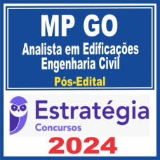 MP GO (Analista em Edificações – Engenharia Civil) Pós Edital - Estratégia 2024