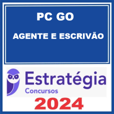 PC-GO (Agente e Escrivão) Pacote Completo - ESTRATÉGIA - 2024