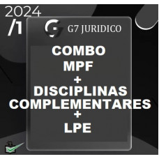 COMBO - MPF - MINISTÉRIO PÚBLICO FEDERAL  (PROCURADOR DA REPÚBLICA) + COMPLEMENTARES + LPE - G7 JURÍDICO 2024