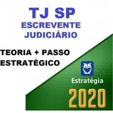 COMBO TJ SP - ESCREVENTE JUDICIÁRIO -TJSP - TEORIA + PASSO ESTRATÉGICO - ESTRATEGIA 2020